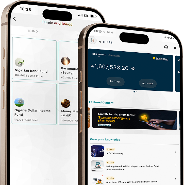 InvestNaija app investment dashboard