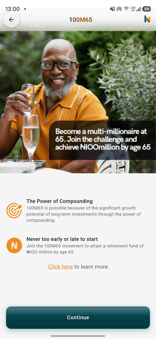 Six-step InvestNaija PlanIN goal creation walkthrough